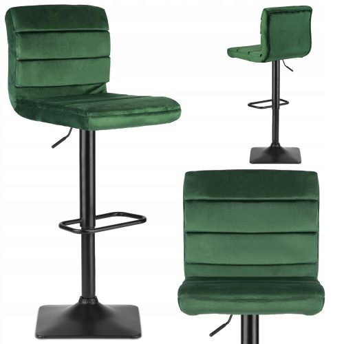  Sofatel stool, green tones, 114 cm, fabric