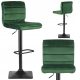  Sofatel stool, green tones, 114 cm, fabric