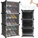  Armoire à chaussures Ruhhy 44 x 94 x 31 cm noir