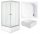 Invena PARLA shower cubicle with sliding doors 90 x 90 cm