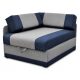  BIRD Meble Vaxer Sofa, 80 x 110 cm, fabric in shades of blue