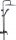 Fala NOIR 1 schwarzer Shower faucet