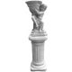  Garden figure of an angel with a chalice on a column