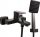 Wall-mounted single-lever bath and shower mixer Fala Retro, black