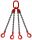 Chain sling 4C 8-8 DOR=4.25TLength 4M safety hook