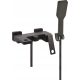 Wall-mounted single-lever bathtub faucet Fala Noir, black