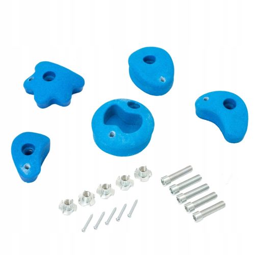 Climbing holds Climbing stones made of mass for the playground, blue
