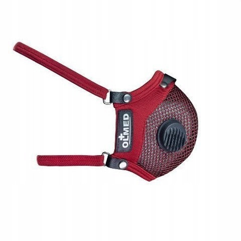  Olmed Sports Mask +2 filters- burgundy- M