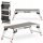 Higher ladder 2.35 m aluminum 1 x 2 up to 150 kg