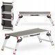 Higher ladder 2.35 m aluminum 1 x 2 up to 150 kg