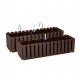  Prosperplast flowerpot 58 cm x 18 x 16.2 cm, plastic in grey and silver tones