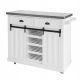  SoBuy white kitchen cabinet 46 x 116 x 95 cm Front color: White
