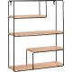  Stilista MDF shelf, 40 x 13 cm, brown tones
