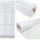  White glossy furniture veneer for furniture doors, 200 cm