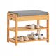  SoBuy Bench with Storage Space 55 x 46 x 30 cm, Grey Shades