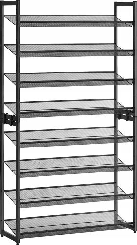  Meuble à chaussures Songmics 92,51 x 163,6 x 30,71 cm tons gris