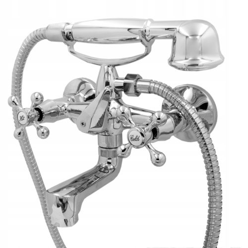 Wall-mounted bathtub and shower faucet Granitan RETRO BATH, chrome
