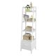  SoBuy ladder shelf 44 cm x 160 cm x 40 cm white