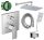 Hansgrohe Vernis Shape single-lever wall-mounted bath and shower mixer, chrome