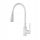 Invena Pogo floor-standing kitchen faucet white, silver