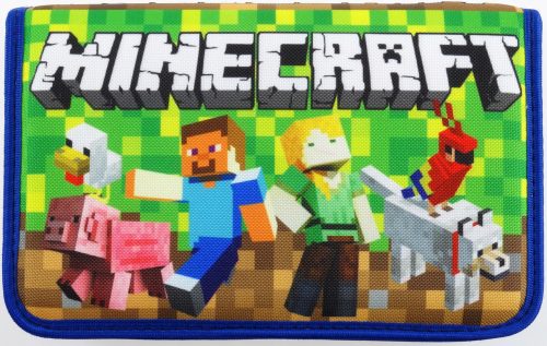  MINECRAFT PENCIL CASE, foldable school design, D23