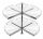  CRUISE corner rotating shelf 3/4 750 with brake, white