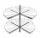  CRUISE corner rotating shelf 3/4 820 with brake, white