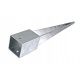 Driven mast base, anchor, bracket 80 x 80 x 750 mm