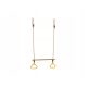 wooden trapeze bar with triangular hoops