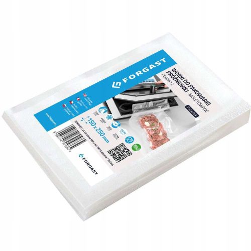 Knurled VACUUM BAGS 15X25CM 100 PCS. FORGAST