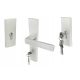 AXA outside handle, long square plate, plate with hole for an insert