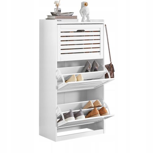  SoBuy meuble à chaussures 55 x 112 x 30 cm blanc