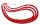  Kiara beads 53 cm red