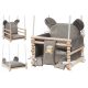 Garden, terrace and balcony swings Wooden swing 3in1 safety belt