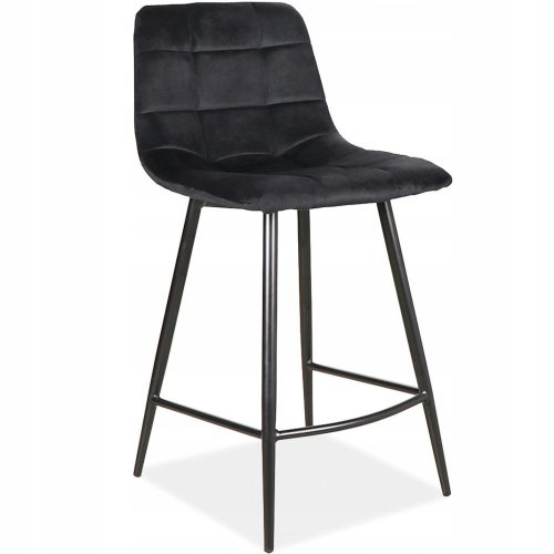  Signal stool, black, 87 cm, fabric