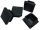 Plugs and caps for gates and fences Cap for profiles 30x30 100ST, BLACK