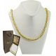  Silver Chain Gold Plated Royal Weave 3.80 mm Men's pr 925 Engraving