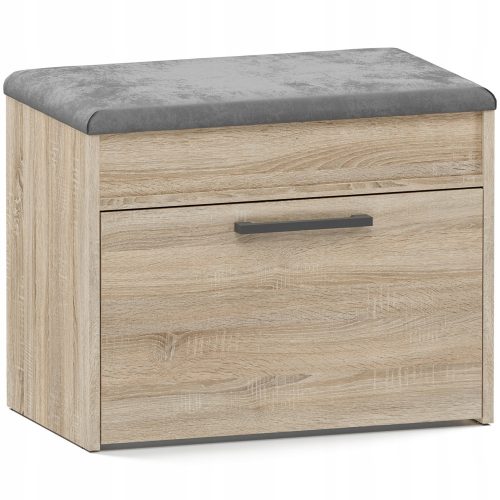  Meuble à chaussures TopEshop avec assise 60 x 49 x 35 cm Chêne Sonoma