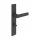 Gamar interior handle, long square plate, plate with toilet lock, plate with keyhole, plate with hole for an insert