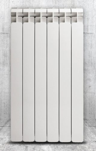  Faral Alba 1276 W aluminum radiator white 560 x 880 x 95 mm - side connection