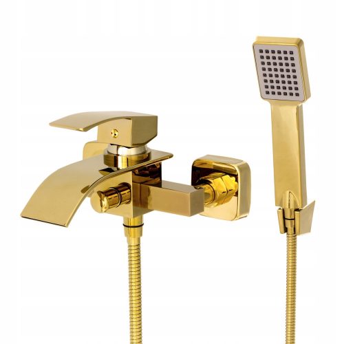 Wall-mounted bath and shower faucet Gamma ELVA BATH BLACK, black