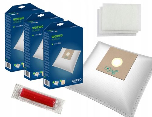  Synthetic vacuum cleaner bags WOMB01K_3x4 12 pcs.