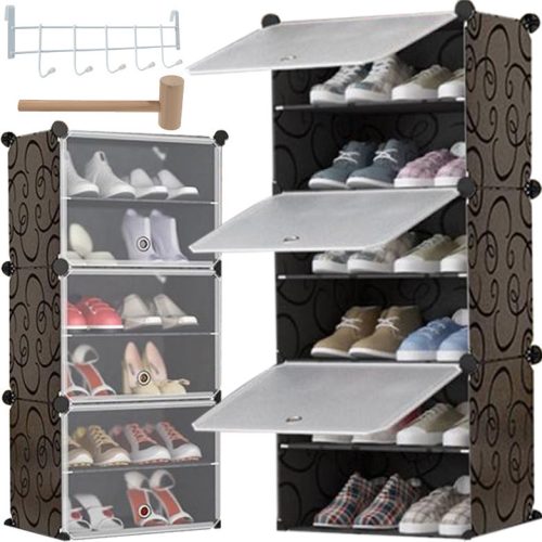  Ruhhy 12264 étagère à chaussures modulable 40 x 92 x 31 cm noir