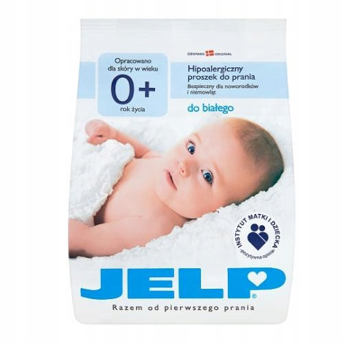  JELP 0+ WASHING POWDER FOR BABY CLOTHES HYPOALLERGENIC WHITE 1.12KG