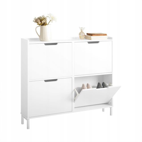  SoBuy meuble à chaussures 100 x 91 x 19 cm blanc