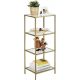 Songmics Goldregal 40 cm x 95 cm x 30 cm gold