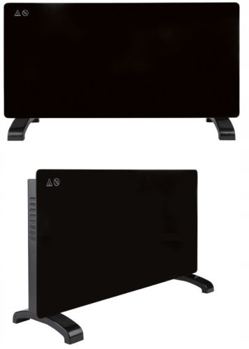  GLASS PANEL Radiator Convector Silvercrest BLACK CONVECTOR REMOTE CONTROL
