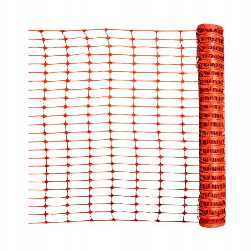 Barrier net for the garden edge, orange, 1/50 m