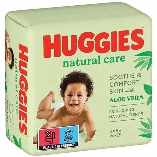  HUGGIES NAT CARE 2+1 MOISTURIZED SCARF 3X56PCS