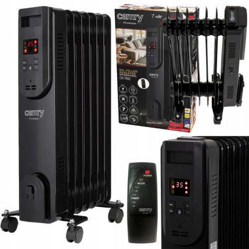  Camry 1500W Oil Radiator Black